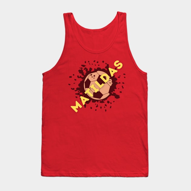 Matildas soccer australian T-shirt/gift Tank Top by PC SHOP